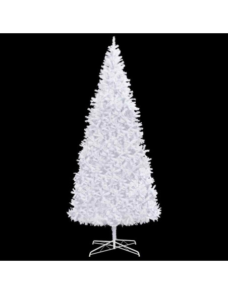 Albero di Natale Artificiale Preiluminato 400 cm Bianco