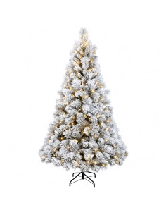 Albero di Natale Artificiale con Rami Pieghevoli 150 cm 150 LED 2