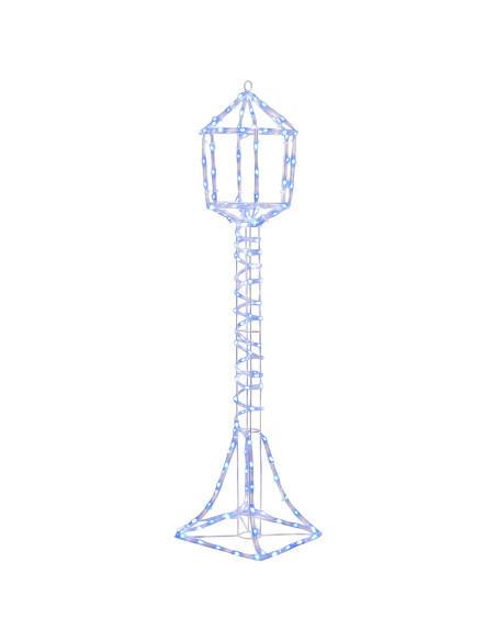 Lampione di Natale LED LOVIISA 160 LED Blu 24 x 24 x 102 cm