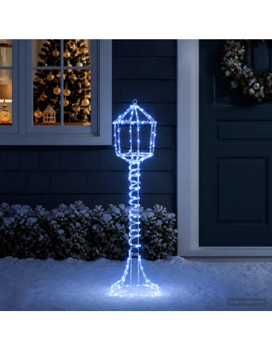 Lampione di Natale LED LOVIISA 160 LED Blu 24 x 24 x 102 cm