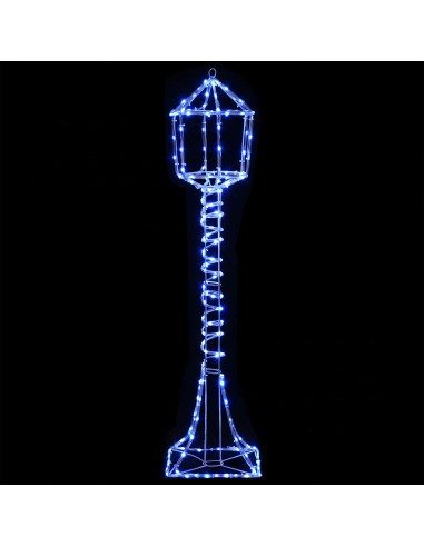 Lampione di Natale LED LOVIISA 160 LED Blu 24 x 24 x 102 cm