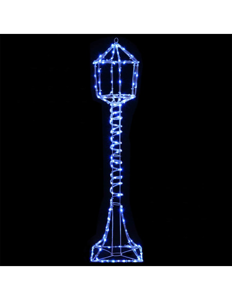 Lampione di Natale LED LOVIISA 160 LED Blu 24 x 24 x 102 cm