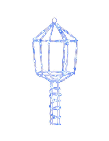 Lampione di Natale LED LOVIISA 160 LED Blu 24 x 24 x 102 cm