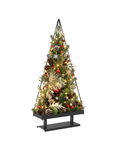 Albero di Natale in metallo con supporto KUOPIO 125 cm Acciaio