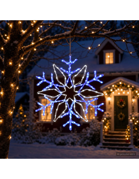 Luci di Natale a fiocco di neve LOVIISA 140 LED