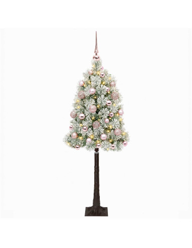 Albero di Natale artificiale con rami snodati e palline 180 cm