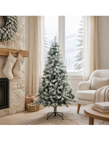 Albero di Natale artificiale 150 cm PVC e Acciaio
