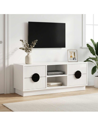 Mobile TV VENRAY 101 x 36,5 x 40 cm Bianco Lucido