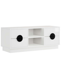 Mobile TV VENRAY 101 x 36,5 x 40 cm Bianco Lucido 2