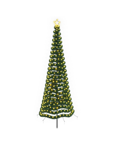 Albero di Natale a LED in tinsel con picchetto EKENAS 250 cm