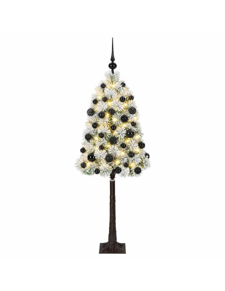 Albero di Natale artificiale con rami snodati e palline 180 cm
