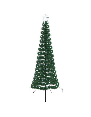 Albero di Natale a LED in tinsel con picchetto EKENAS 180 cm