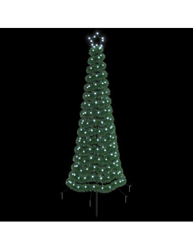 Albero di Natale a LED in tinsel con picchetto EKENAS 180 cm