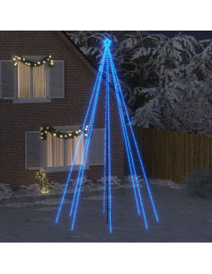 Luci per Albero di Natale Interni Esterni 800 LED Blu 5 m