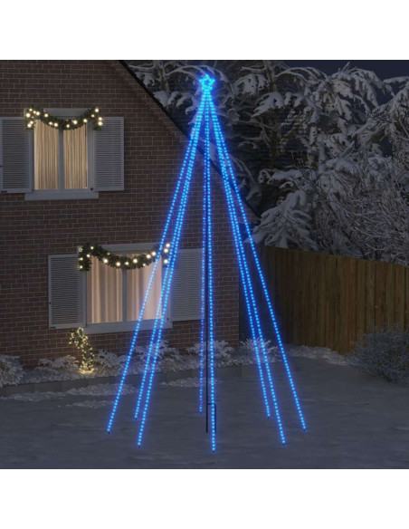 Luci per Albero di Natale Interni Esterni 800 LED Blu 5 m