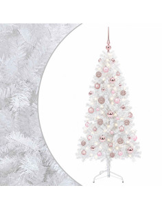Albero di Natale Artificiale con Rami Pieghevoli 120 cm 150 LED 2