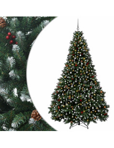 Albero di Natale Artificiale con Palline 270 cm 600 LED 2