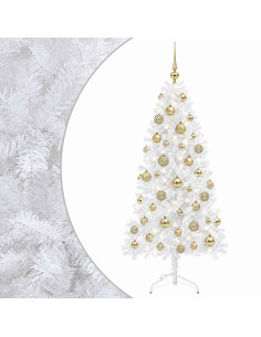 Albero di Natale Artificiale con Rami Pieghevoli 120 cm 150 LED 2