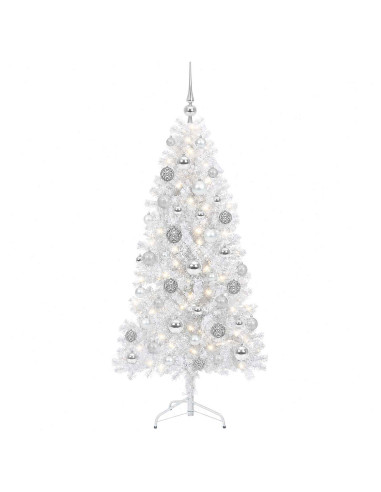 Albero di Natale Artificiale con Rami Pieghevoli 120 cm 150 LED