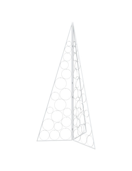 Albero di Natale in metallo KUOPIO 140 cm Acciaio Bianco