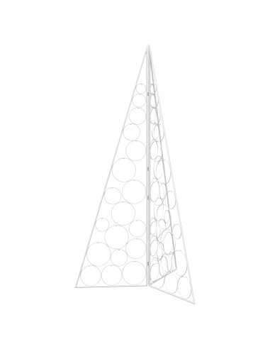 Albero di Natale in metallo KUOPIO 140 cm Acciaio Bianco