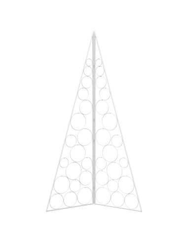 Albero di Natale in metallo KUOPIO 140 cm Acciaio Bianco