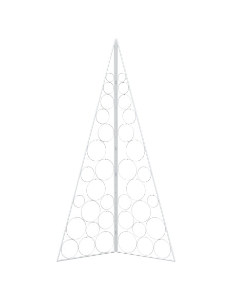 Albero di Natale in metallo KUOPIO 140 cm Acciaio Bianco