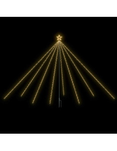 Albero di Natale Cascata Luci LED Interni Esterni 400 LED 2,5 m 2
