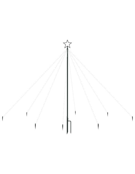 Albero di Natale Cascata Luci LED Interni Esterni 400 LED 2,5 m