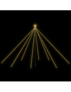 Luci Albero Natale Interni Esterni 800 LED Bianco Caldo 5 m 2