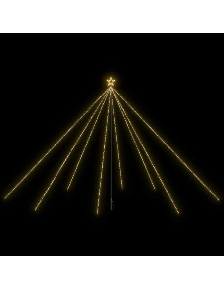 Luci Albero Natale Interni Esterni 800 LED Bianco Caldo 5 m