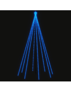 Luci per Albero di Natale Interni Esterni 800 LED Blu 5 m 2