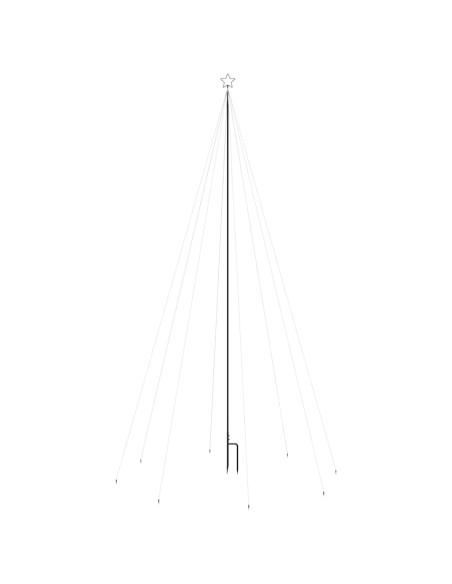 Luci per Albero di Natale Interni Esterni 800 LED Blu 5 m