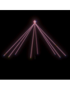 Luci per Albero di Natale Interni Esterni 800 LED Colorate 5 m 2