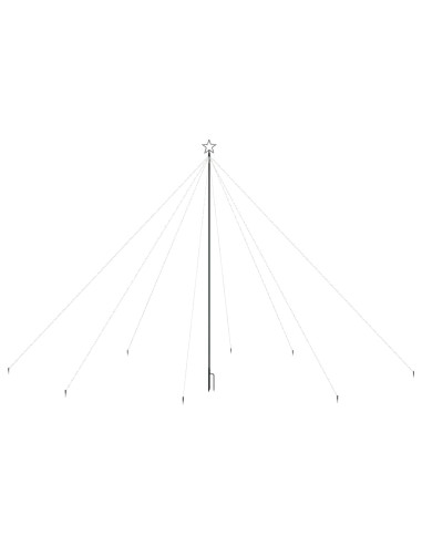 Luci per Albero di Natale Interni Esterni 800 LED Colorate 5 m