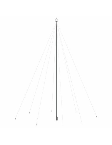 Luci per Albero di Natale Interni Esterni 1300 LED Colorate 8 m