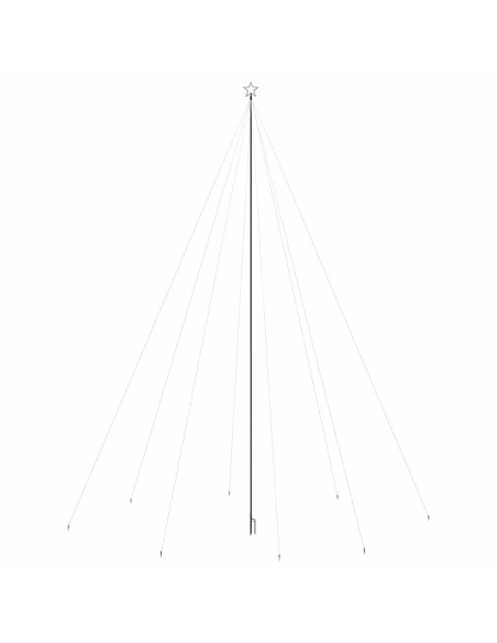 Luci per Albero di Natale Interni Esterni 1300 LED Colorate 8 m