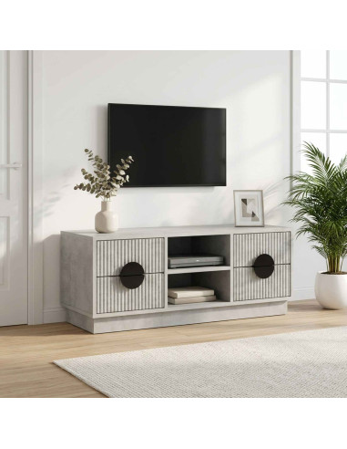 Mobile TV VENRAY 101 x 36,5 x 40 cm Grigio Cemento