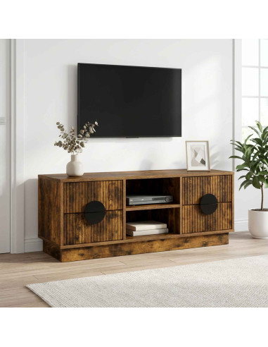 Mobile TV VENRAY 101 x 36,5 x 40 cm Rovere Fumo