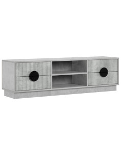 Mobile TV VENRAY 137,5 x 33 x 40 cm Grigio Cemento 2