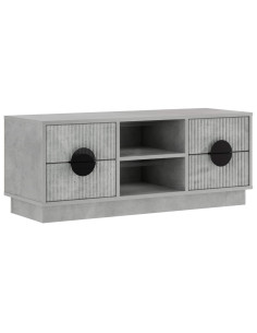 Mobile TV VENRAY 101 x 36,5 x 40 cm Grigio Cemento 2