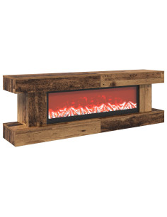 Caminetto elettrico Legno antico 150 x 30 x 50 cm