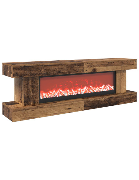 Caminetto elettrico Legno antico 150 x 30 x 50 cm