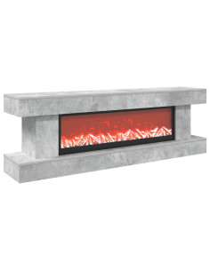 Caminetto elettrico Cemento 150 x 30 x 50 cm