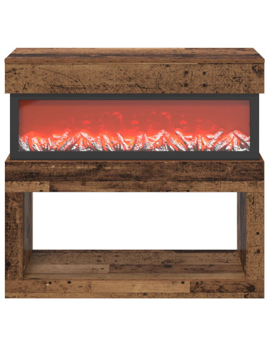 Caminetto elettrico Legno antico 102 x 30 x 94 cm