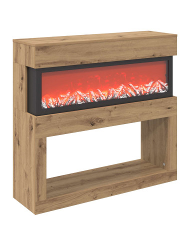 Caminetto elettrico Rovere Artigianale 102 x 30 x 94 cm