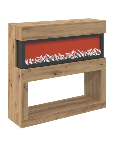 Caminetto elettrico Rovere Artigianale 102 x 30 x 94 cm