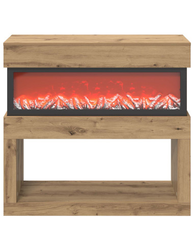 Caminetto elettrico Rovere Artigianale 102 x 30 x 94 cm