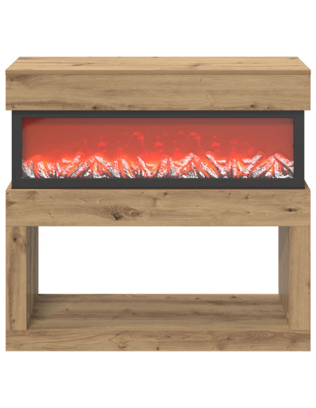 Caminetto elettrico Rovere Artigianale 102 x 30 x 94 cm