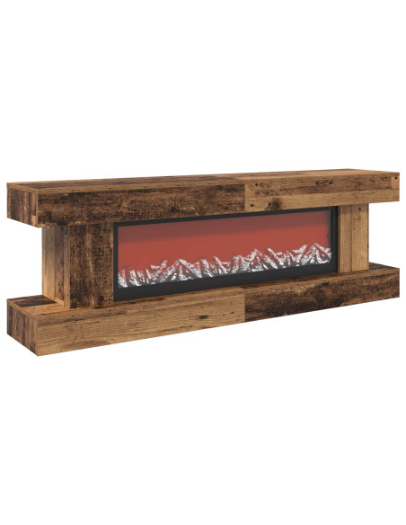 Caminetto elettrico Legno antico 150 x 30 x 50 cm
